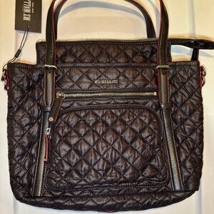 NWT MZ WALLACE Crosby Everywhere Quilted Tote Bag Black